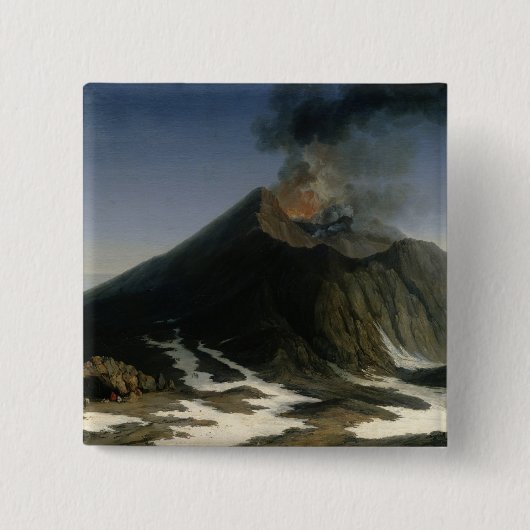 Die Eruption von Ätna Button (Vorderseite)