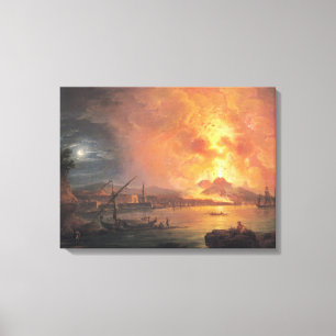 Die Eruption von Vesuv Leinwanddruck