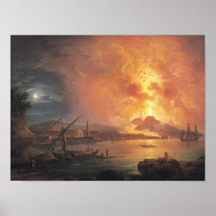Die Eruption von Vesuv Poster