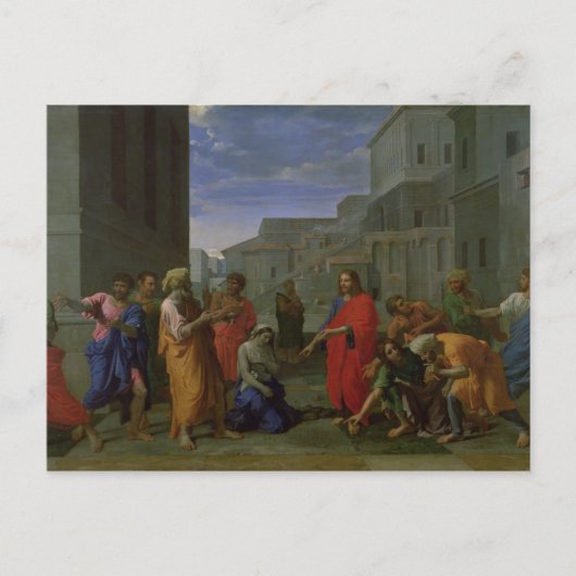 Die erwachsene Frau, 1653 Postkarte (Vorderseite)