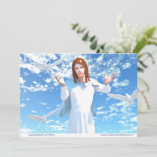 Die Erwartung Marias in den Himmel Karte (Stehend Vorderseite)