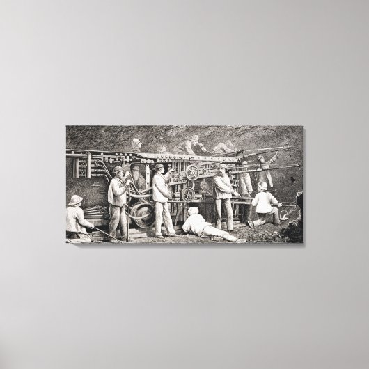 Die erweiterte Galerie auf der französischen Seite Leinwanddruck (Vorderseite)