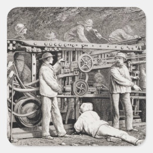 Die erweiterte Galerie auf der französischen Seite Quadratischer Aufkleber