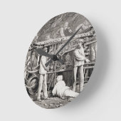 Die erweiterte Galerie auf der französischen Seite Runde Wanduhr (Winkel)