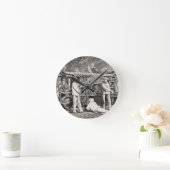 Die erweiterte Galerie auf der französischen Seite Runde Wanduhr (Zuhause)