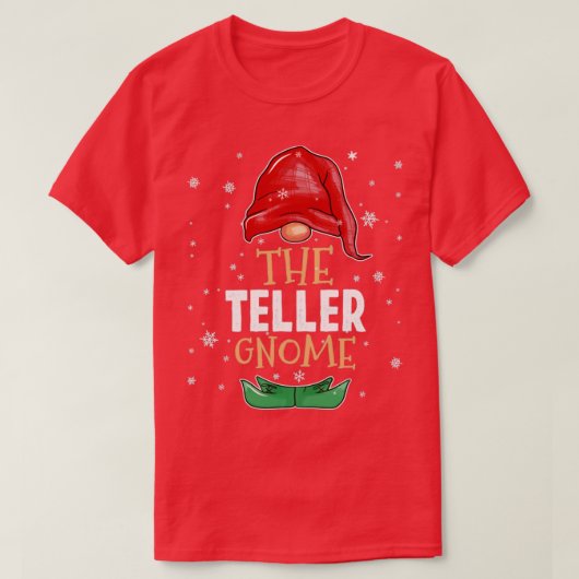 Die Erzählerin Gnome Familie passt Weihnachtskleid T-Shirt (Design vorne)