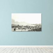 Die Eskimos, die die Boote plündern Leinwanddruck (Insitu (Holzboden))