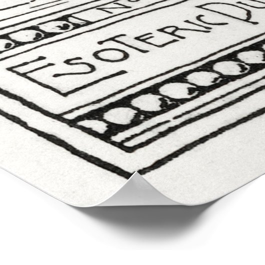 Die Esoterie von Hiram Erastus Butler Poster (Ecke)