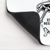 Die Espresso-Auferstehung Lustiger Skelett-Kaffee Mousepad (Ecke)
