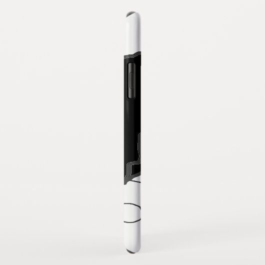 die ess spähen Schwarzweiss Case-Mate iPhone Hülle (Hinten/Rechts)