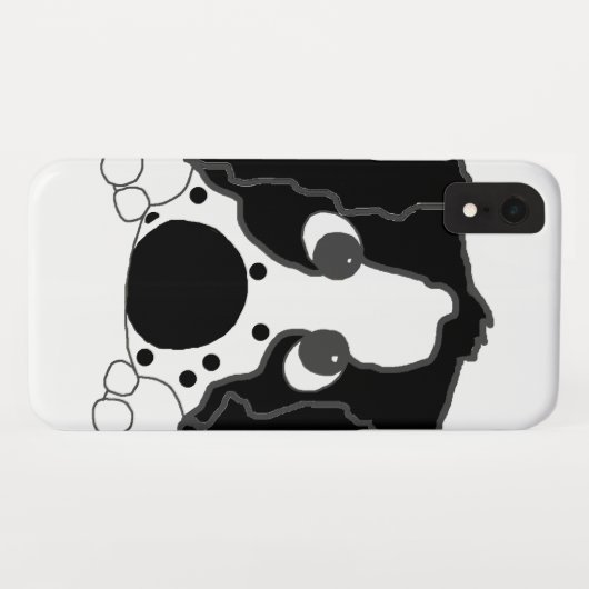 die ess spähen Schwarzweiss Case-Mate iPhone Hülle (Rückseite (Horizontal))