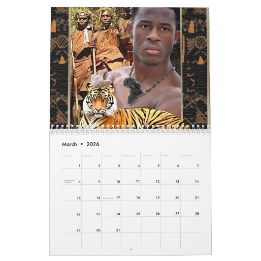 "Die Essenz Afrikas verkörpern" Kalender (Mär 2026)
