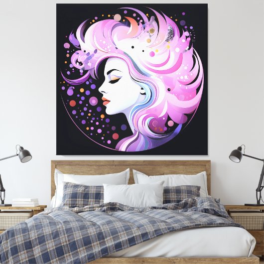 "Die Essenz der Eleganz" Die Schönheit der Frauen Leinwanddruck (Insitu (Schlafzimmer))