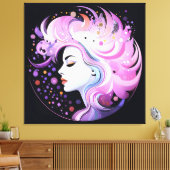 "Die Essenz der Eleganz" Die Schönheit der Frauen Leinwanddruck (Insitu (Wohnzimmer))