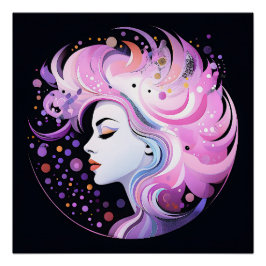 "Die Essenz der Eleganz" Die Schönheit der Frauen Poster