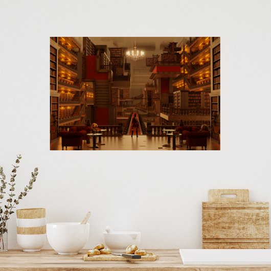 Die Eternal Library Poster (Küche)