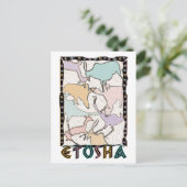Die Etosha-Postkarte Postkarte (Stehend Vorderseite)