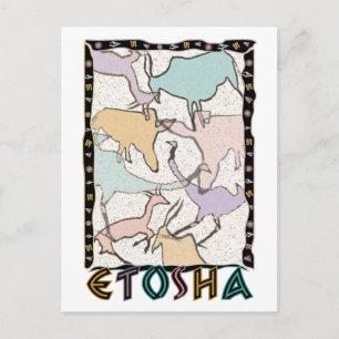 Die Etosha-Postkarte Postkarte