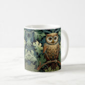 Die Eule auf einer Eiche Kaffeetasse (VorderseiteRechts)
