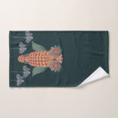 Die Eule der Weisheit und der Blume Badhandtuch Set (Handtuch)