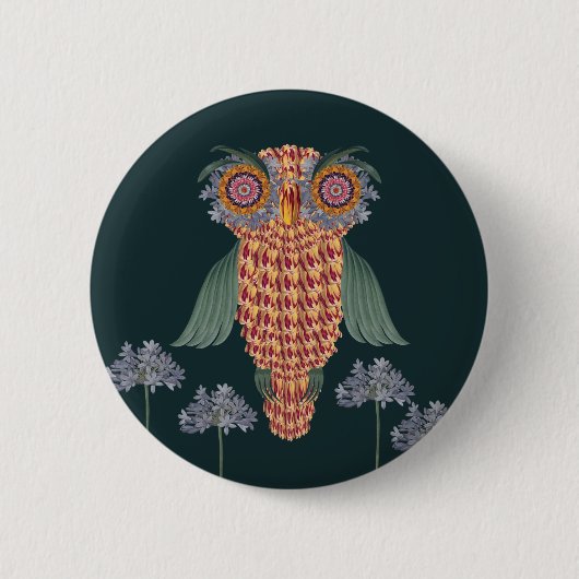 Die Eule der Weisheit und der Blume Button (Vorderseite)