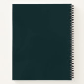 Die Eule der Weisheit und der Blume Notizbuch (Rückseite)
