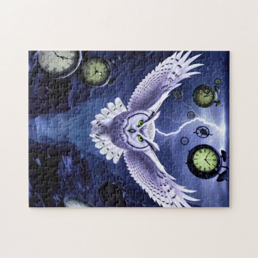 Die Eule der Zeit in der Krise Puzzle (Horizontal)