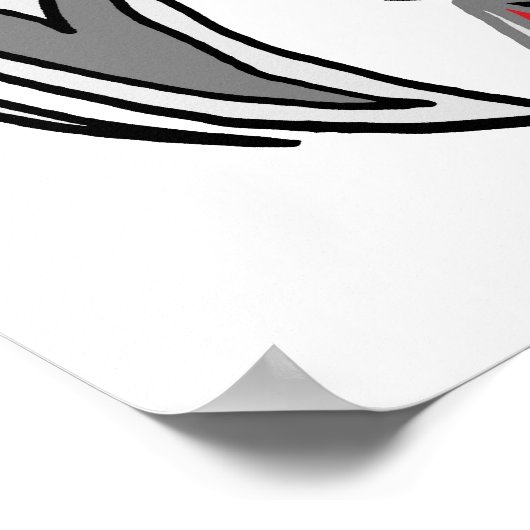 Die Eule Haida Poster (Ecke)