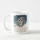 Die Eule hat einen Punkt Kaffeetasse (Links)