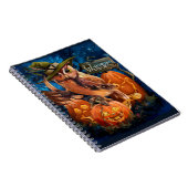 Die Eule im Zauberhut und ihre Kürbisfreunde Notizblock (Rechte Seite)