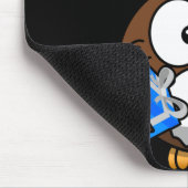 Die Eule-Maus-Pad des Weihnachtsmanns Mousepad (Ecke)