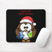 Die Eule-Maus-Pad des Weihnachtsmanns Mousepad (Mit Mouse)