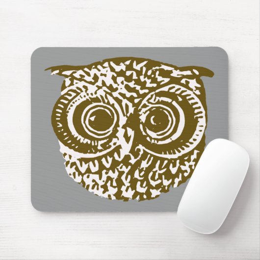 Die Eule Mousepad (Mit Mouse)