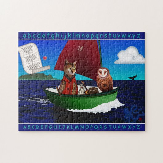 Die Eule und das Pussycat-Puzzlespiel Puzzle (Horizontal)