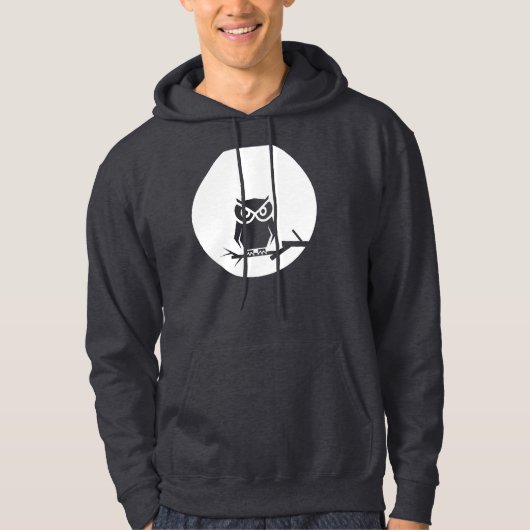 Die Eule und der Mond Hoodie (Vorderseite)