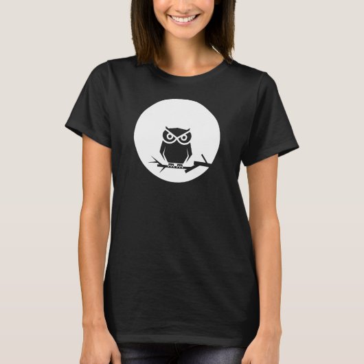 Die Eule und der Mond T-Shirt (Vorderseite)