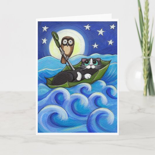 Die Eule und der Pussycat Karte (Vorderseite)