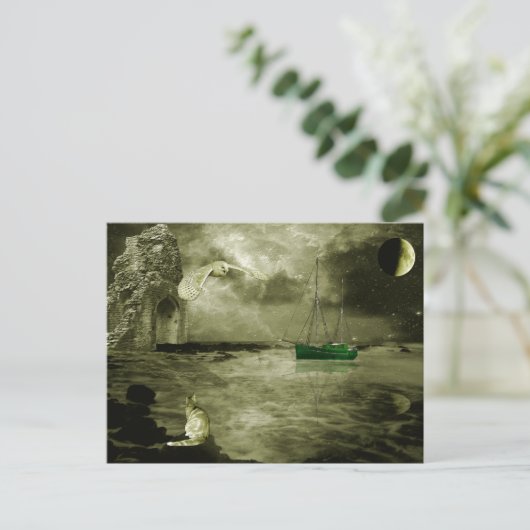 Die Eule und der Pussycat Postkarte (Stehend Vorderseite)