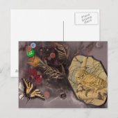 die Eule und der Schmetterling Postkarte (Vorne/Hinten)