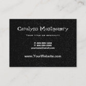 Die Eule und der Vollmond Visitenkarte (Rückseite)