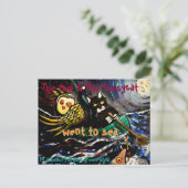 Die Eule und die Fotze Postkarte (Stehend Vorderseite)