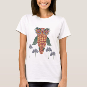Die Eule von Klugheit und von Blumen T-Shirt