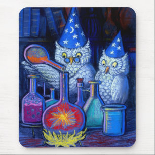 Die Eulen-Chemiker Mousepad