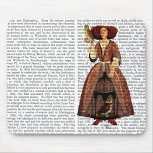 Die Eulen-Dame Mousepad