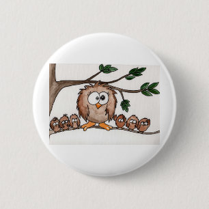 Die Eulen-Familie Button