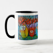 Die Eulen-Familien-Tasse Tasse (Links)