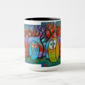Die Eulen-Familien-Tasse Tasse (Zentrum)