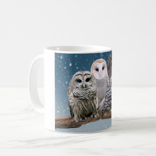 Die Eulen Kaffeetasse (Vorderseite Links)