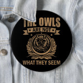 Die Eulen sind nicht das, was sie als lustiges Out Button (Beispiel)