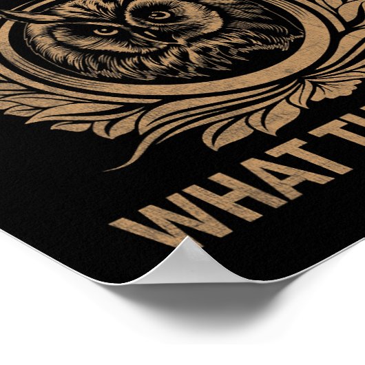 Die Eulen sind nicht das, was sie als lustiges Out Poster (Ecke)